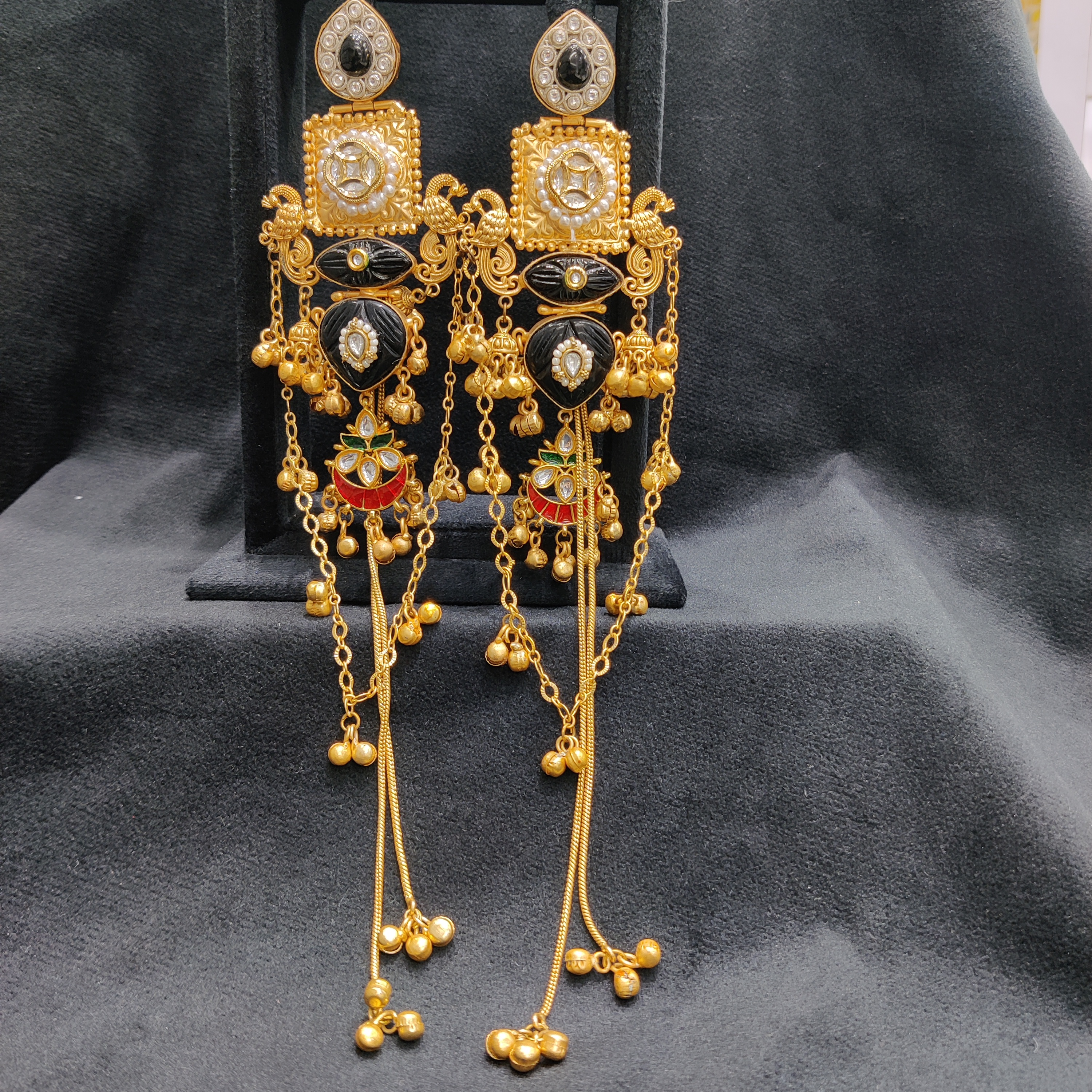 Silver replica earrings