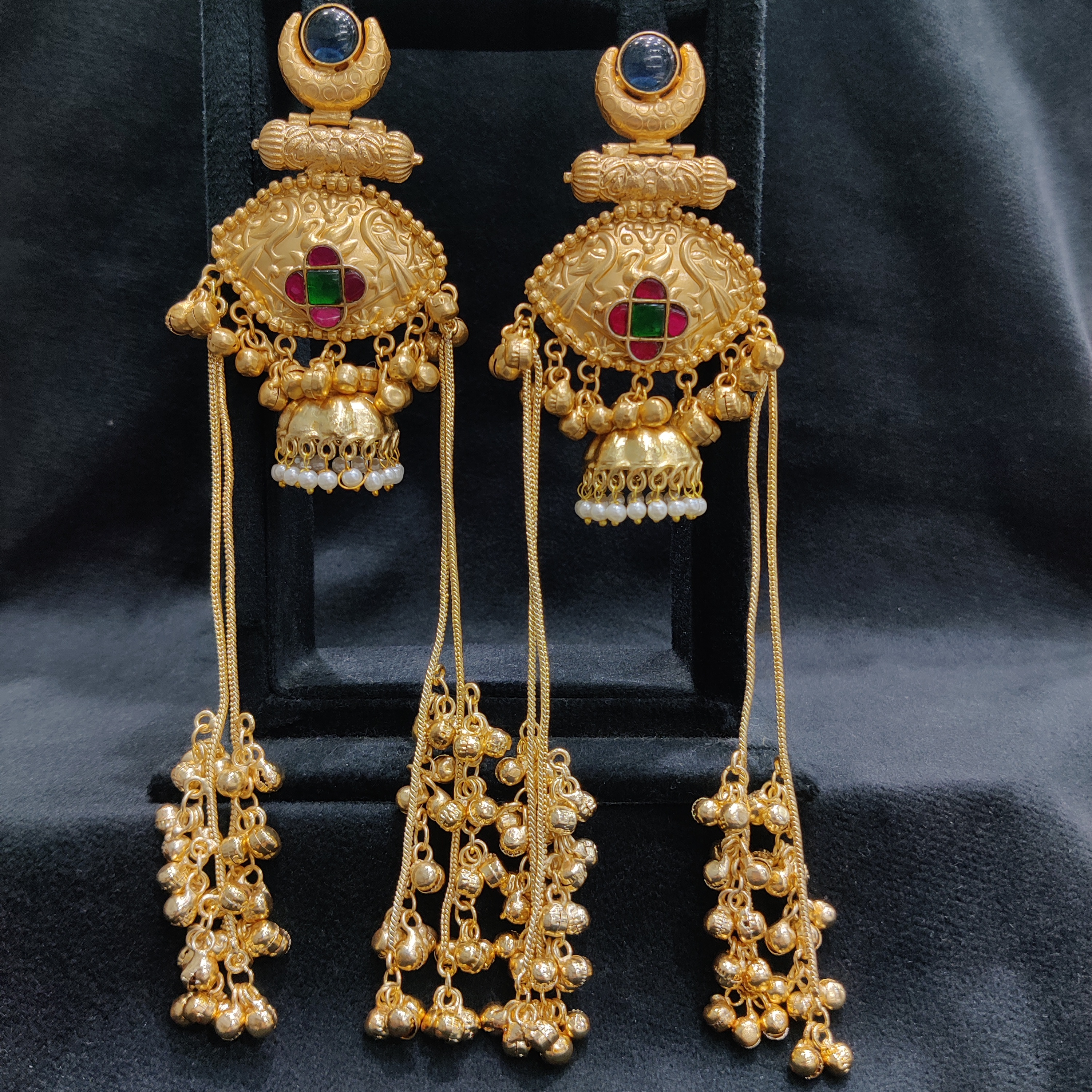 Silver replica earrings