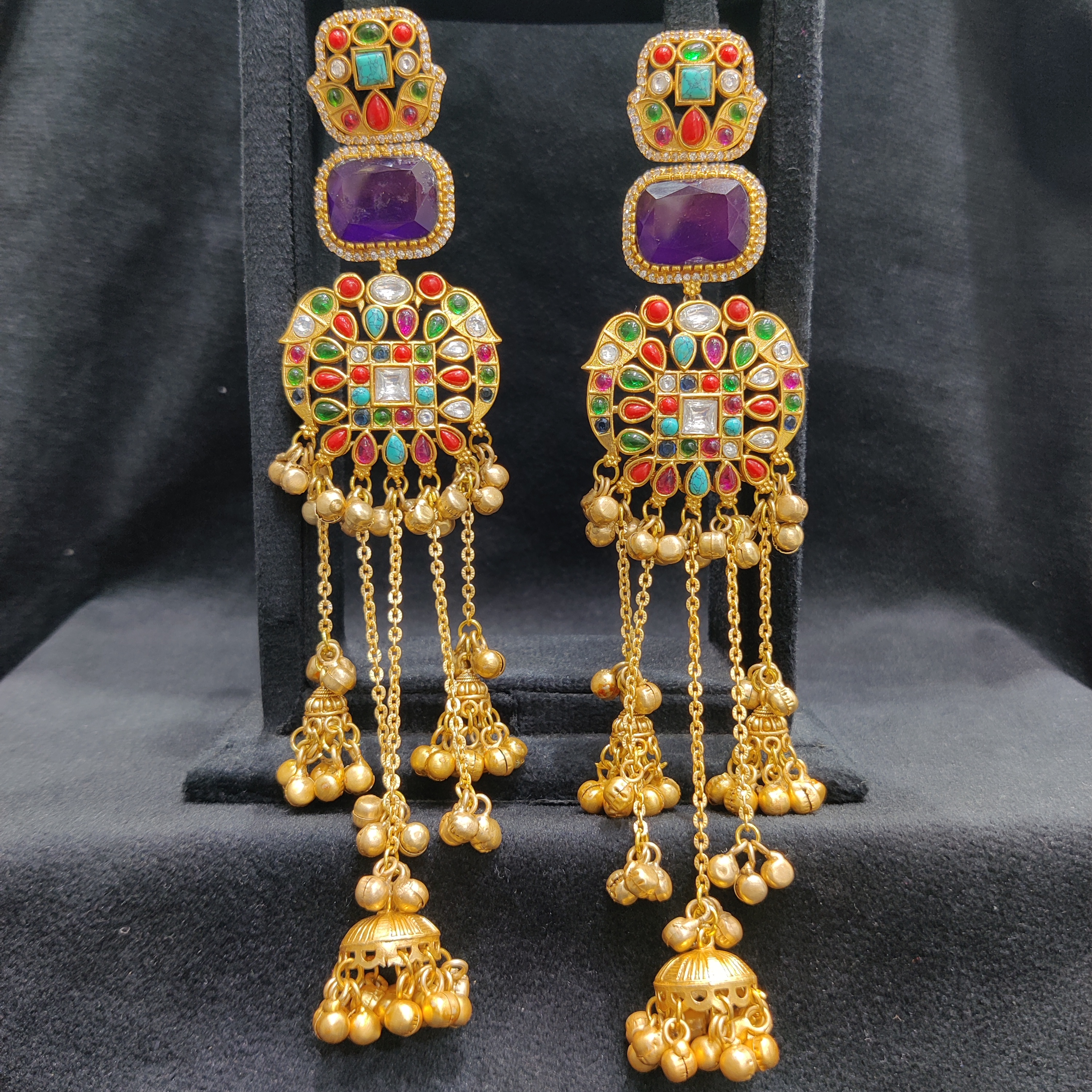 Silver replica earrings
